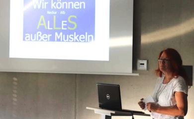 Vortrag Angelika Weckmann zu ALS im peb2